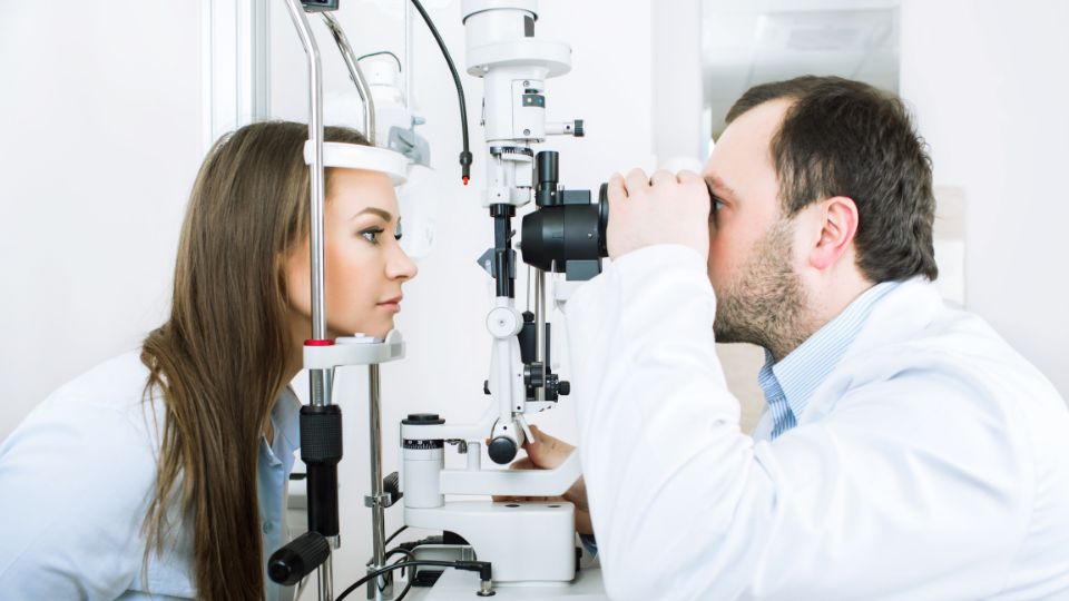 Optometrist Checking Vision