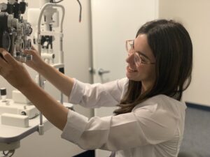 Dr. Kresch Checking Vision