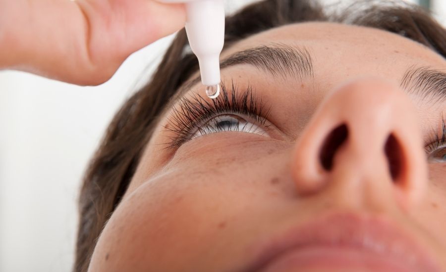 Dry eye relief using drops