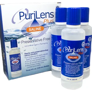 PuriLens Plus Saline 4 oz (3 Pack)