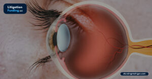 scleral lens providing comfort for an eye affected by Graft vs. Host Disease (GVHD)