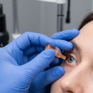Using a plunger tool to safely remove a stuck scleral lens