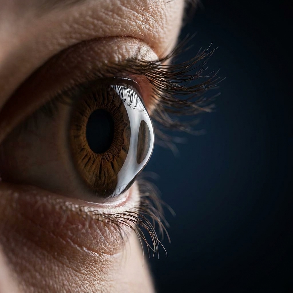 Eye showing pellucid marginal degeneration