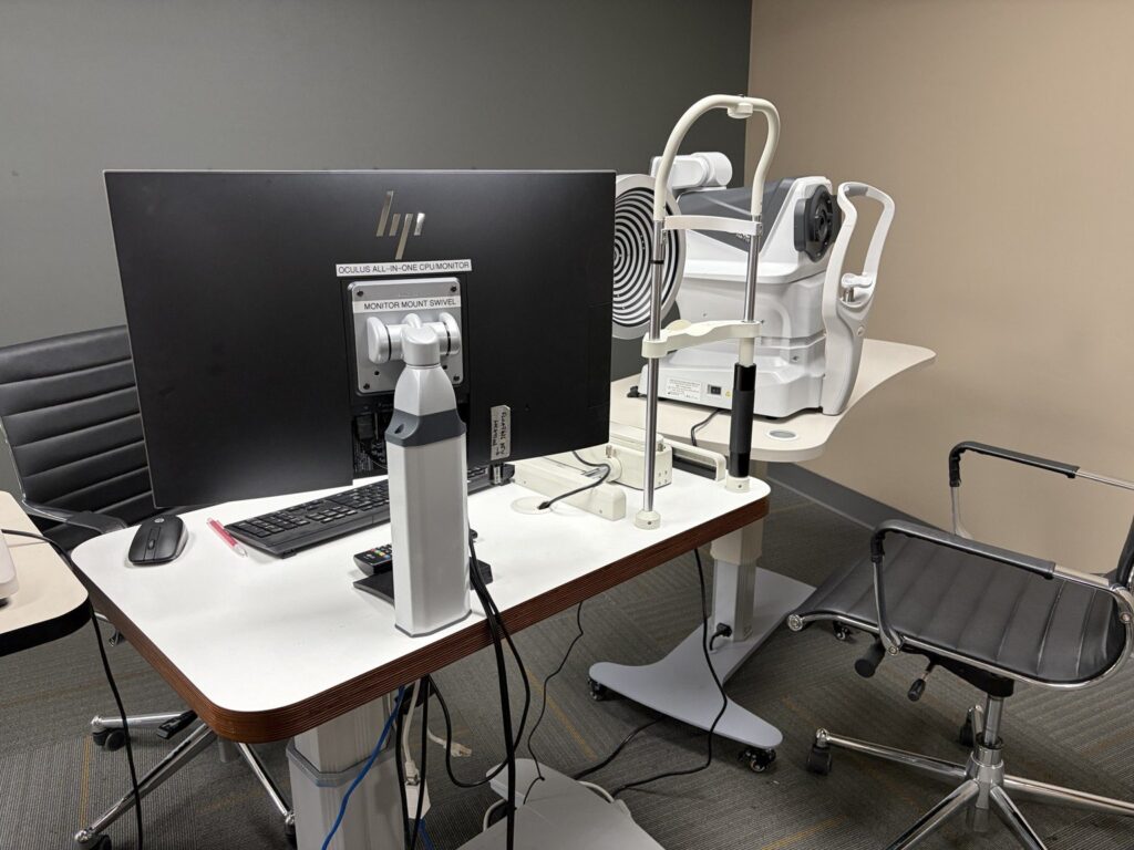 OCT and retinal imaging equipment at Michigan Contact Lens in Southfield, MI